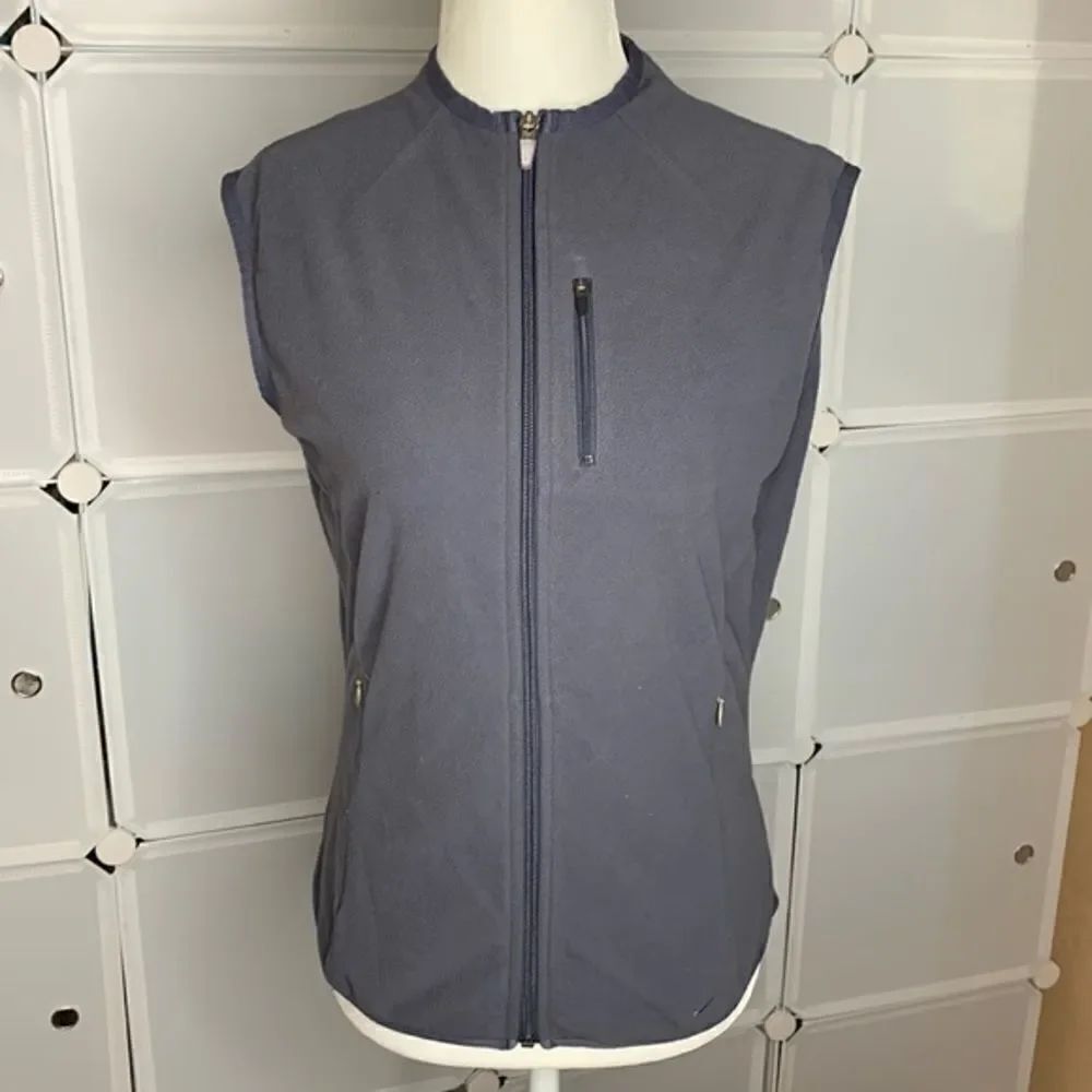 Nike Therma-Fit Gray Full Zip Fleece Vest Size Small